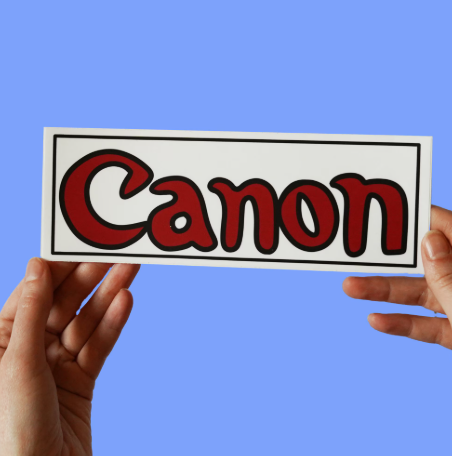 Canon sticker
