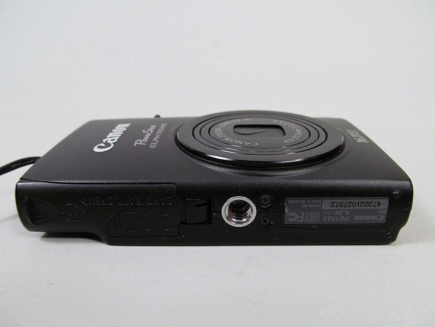 Canon PowerShot ELPH 110 HS Digital Camera Black 16.1 MP - Tested