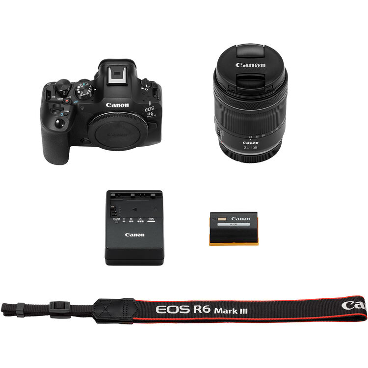 Canon EOS R6 Mark III Mirrorless Digital Camera + RF 24-105mm f/4-7.1 IS STM Lens Kit
