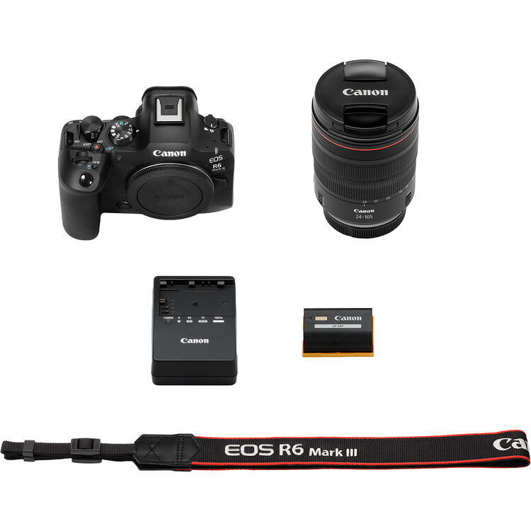 Canon EOS R6 Mark III Mirrorless Digital Camera + RF 24-105mm f/4L IS USM Lens Kit