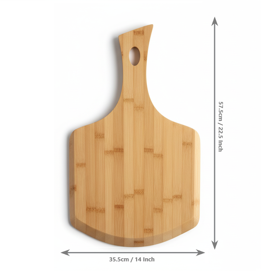 14" Bamboo Pizza Peel & Serving Board