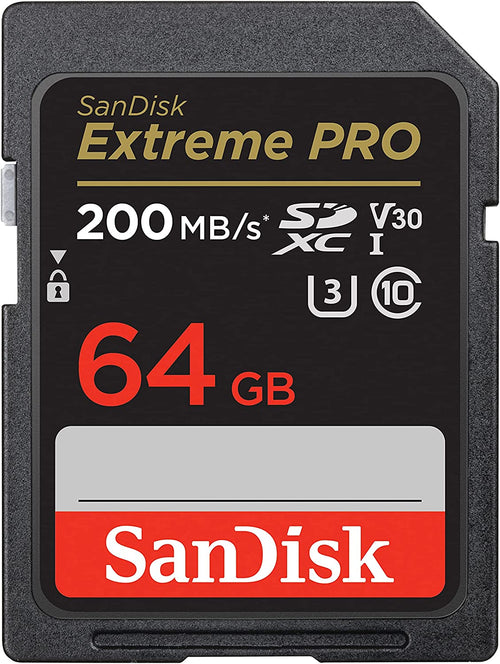 SanDisk Extreme Pro 200MB/s 64GB SDXC UHS-I Memory Card