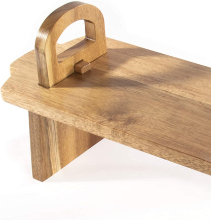 Acacia Wood Raised Serving Platter - Large
