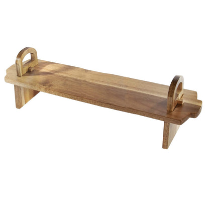 Acacia Wood Raised Serving Platter - Large
