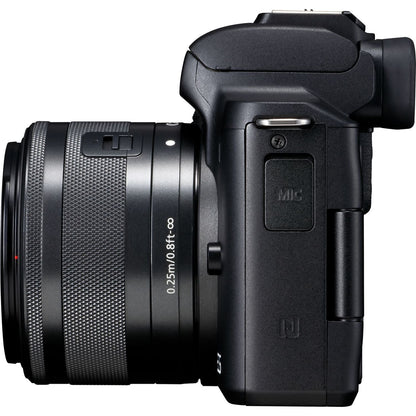 Canon EOS M50 Mirrorless Digital Camera + 15-45mm Lens - Black