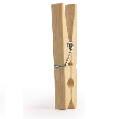 100 Bamboo 9.5cm Wooden Clothes Pegs