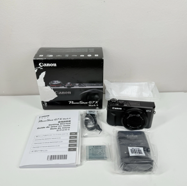 Canon PowerShot G7 X Mark II 20.1MP Compact Camera Black Open Box New Inside