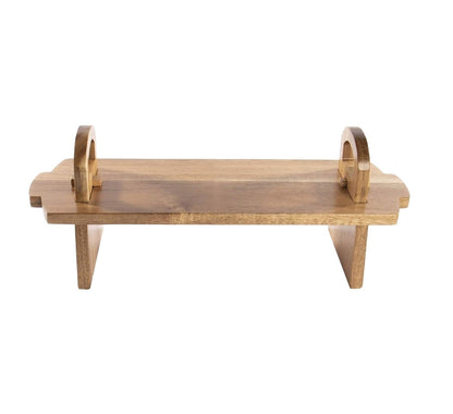 Acacia Wood Raised Serving Platter - Small