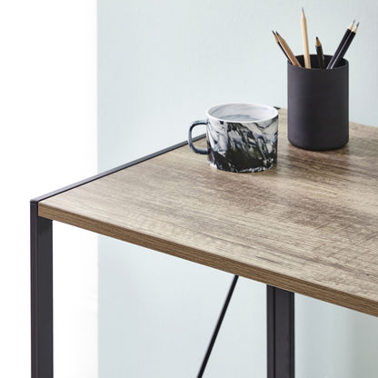 Compact Industrial Style Multi-Purpose Desk Folding Table