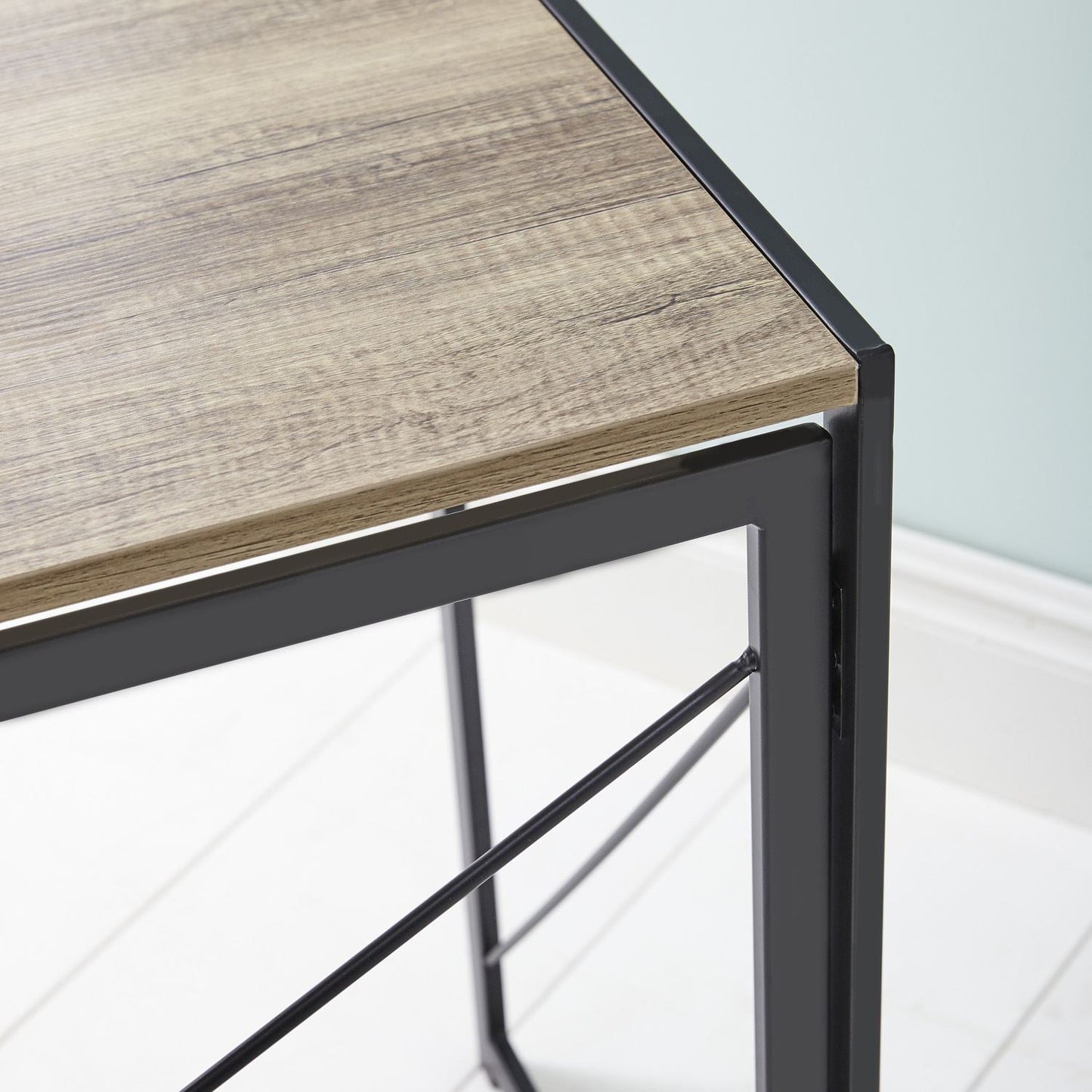 Compact Industrial Style Multi-Purpose Desk Folding Table