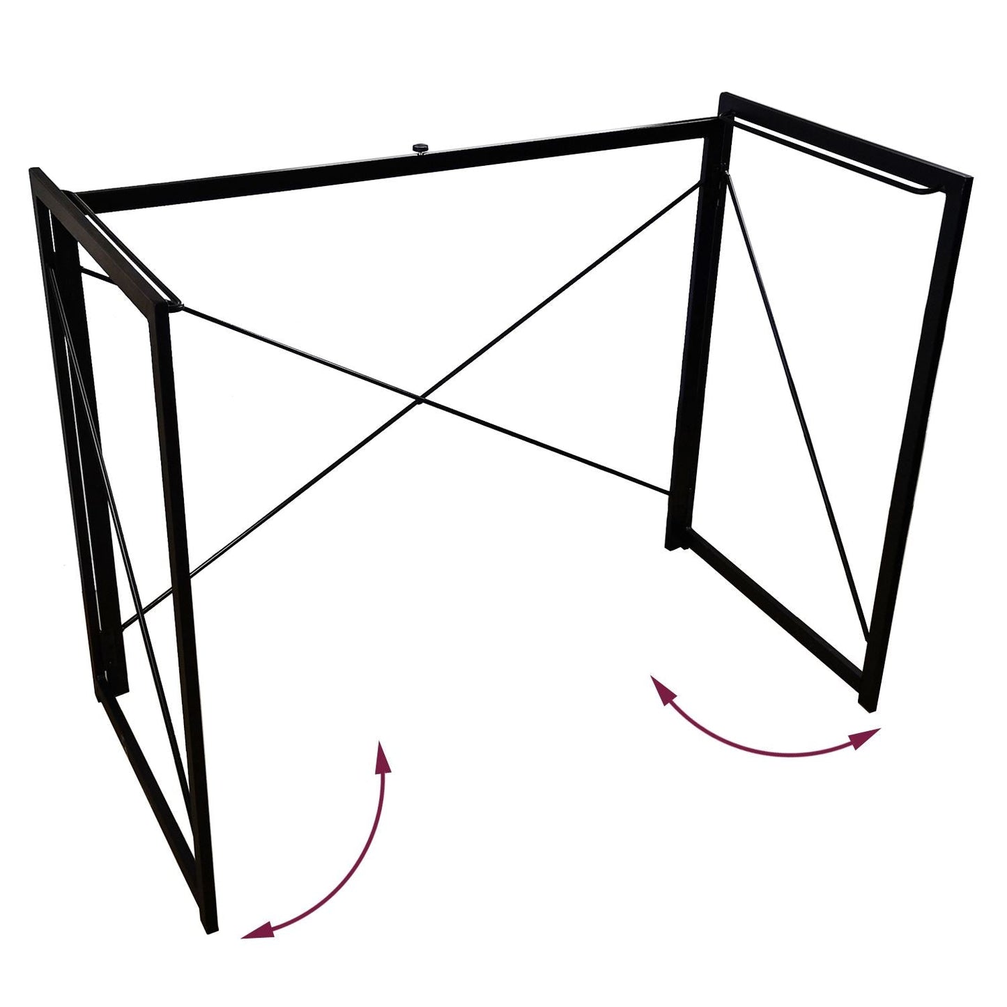Compact Industrial Style Multi-Purpose Desk Folding Table