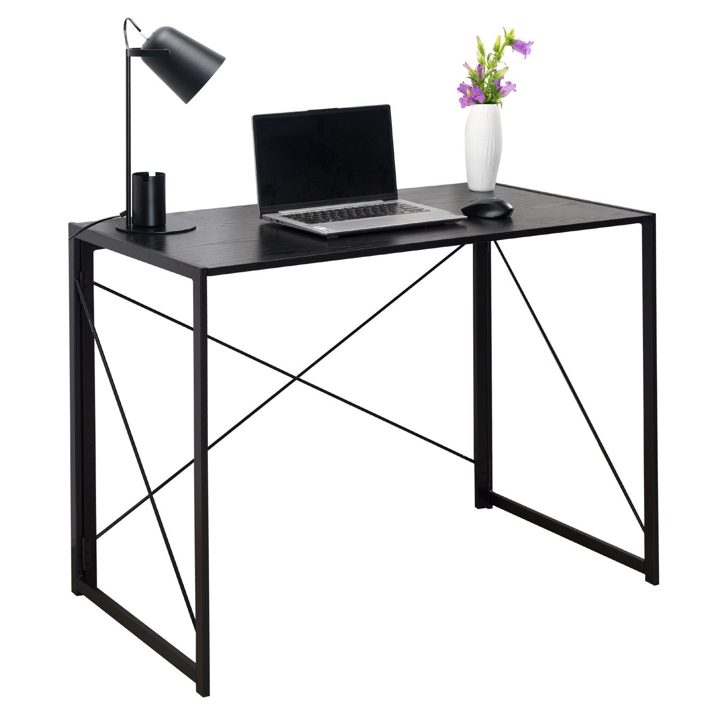 Compact Industrial Style Multi-Purpose Desk Folding Table