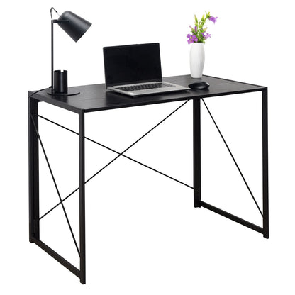 Compact Industrial Style Multi-Purpose Desk Folding Table