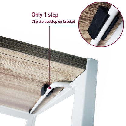 Compact Industrial Style Multi-Purpose Desk Folding Table