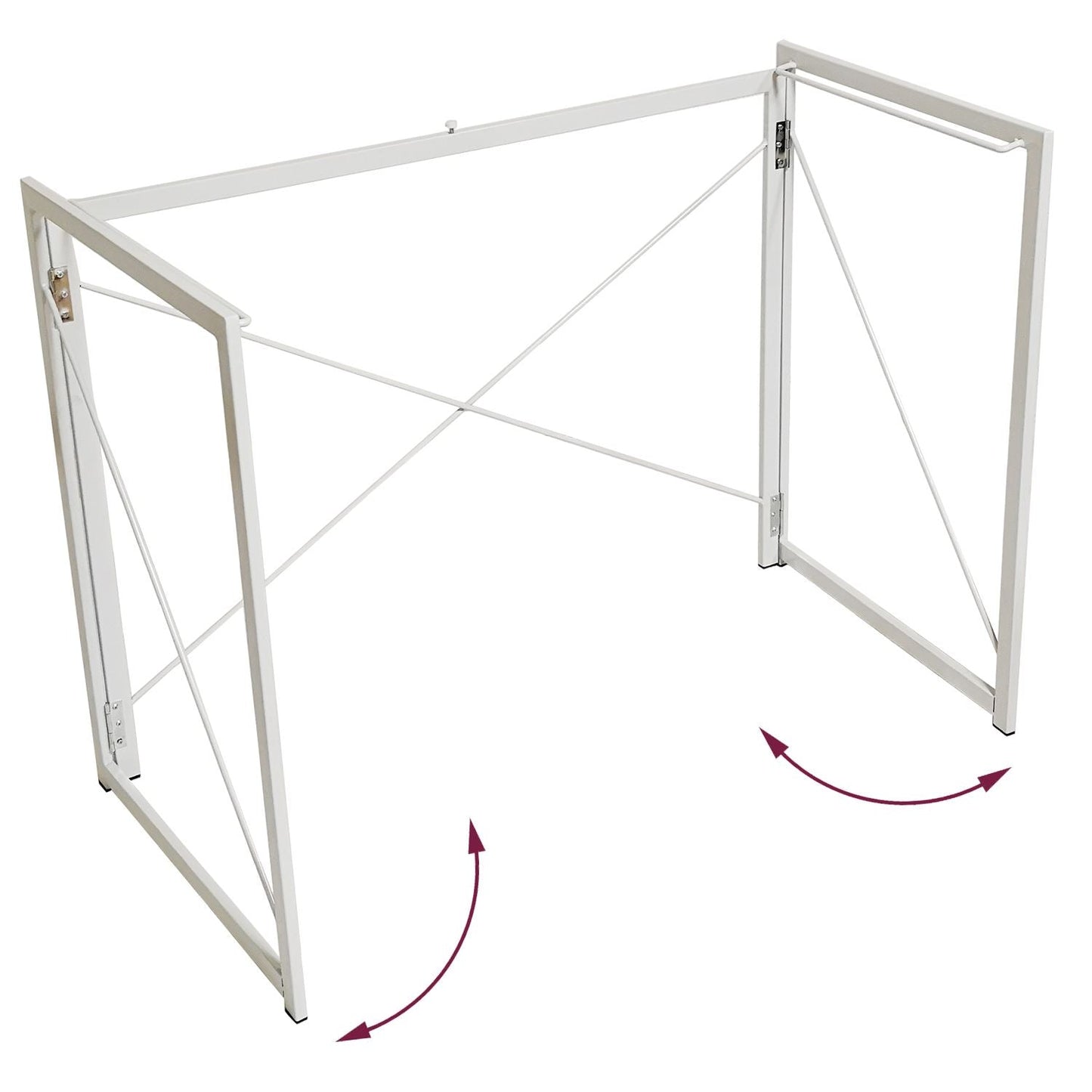 Compact Industrial Style Multi-Purpose Desk Folding Table