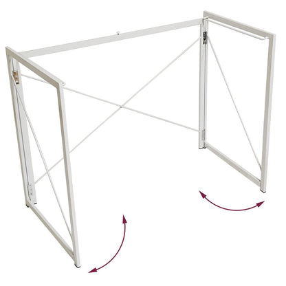Compact Industrial Style Multi-Purpose Desk Folding Table