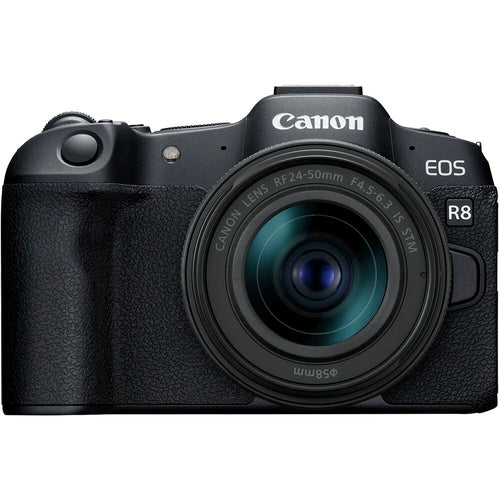 Canon EOS R8 Mirrorless Digital Camera + RF 24-50mm f/4.5-6.3 IS STM Lens Kit