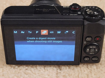 Canon PowerShot G7 X Mark II Compact Digital Camera – Black