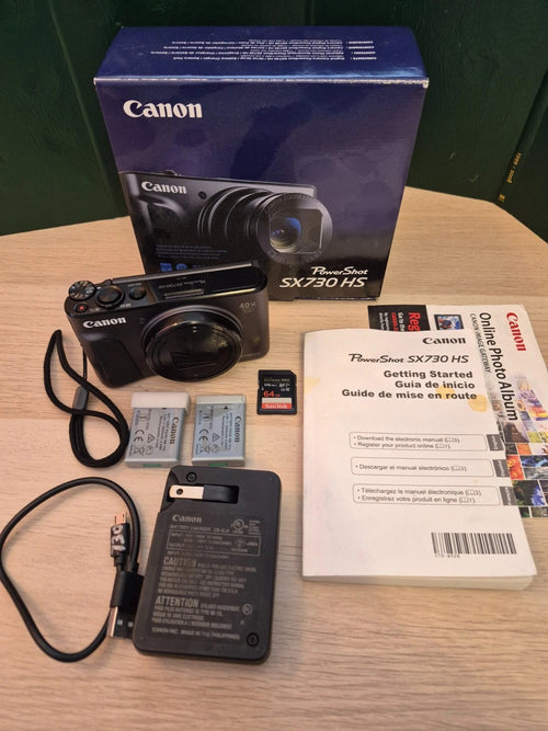 Canon PowerShot SX730 HS Digital Camera 20.3 MP 40x Optical Zoom Bluetooth Black