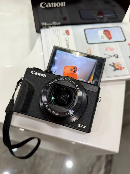 Canon PowerShot G7 X Mark III – 4K Vlogging & Compact Camera, Black