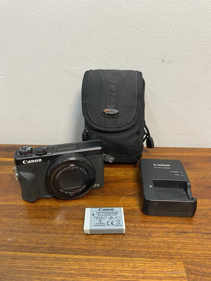Canon PowerShot G7X Mark III 20.2MP 4K Digital Camera 4.2x Optical Zoom TESTED