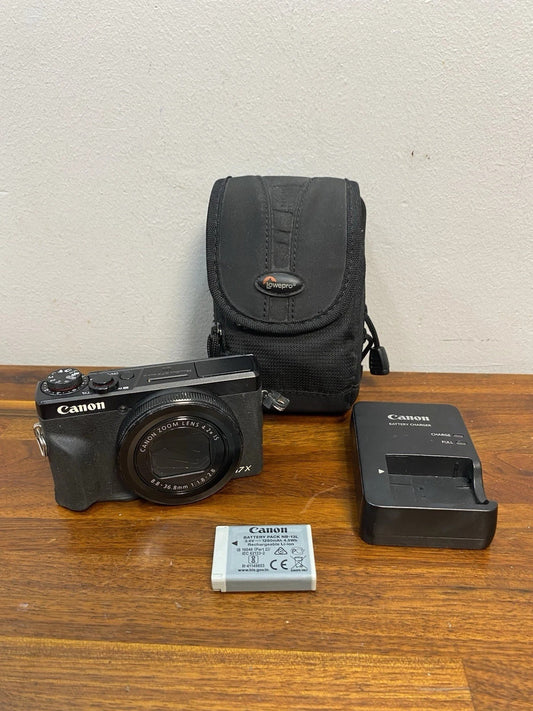 Canon PowerShot G7X Mark III 20.2MP 4K Digital Camera 4.2x Optical Zoom TESTED