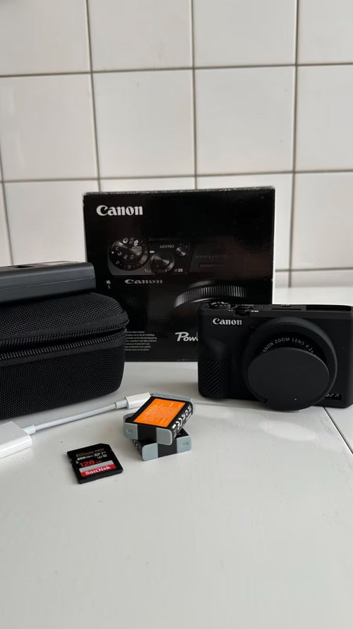 New Canon PowerShot G7 X Mark III Black + Accessory Pack