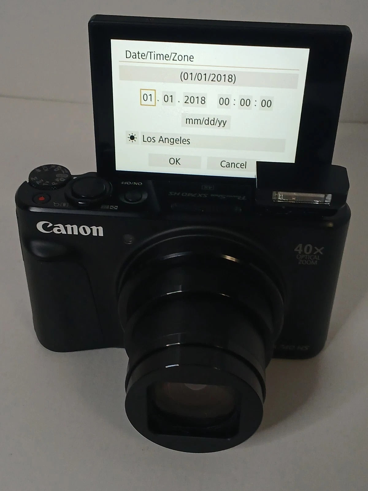 Canon PowerShot SX740 HS Digital Camera Black Tested Working