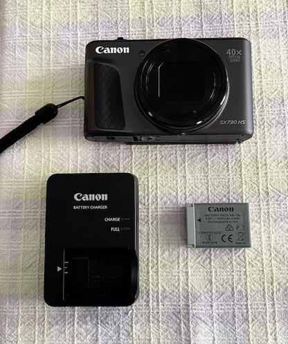 Canon PowerShot SX730 HS 20.3MP Digital Camera – Original Owner + 2 Camera Cases