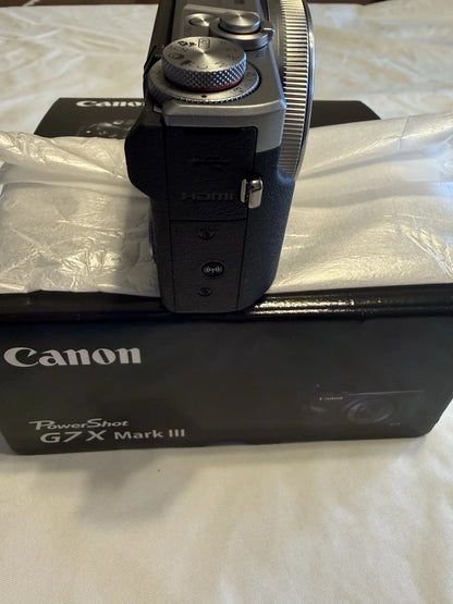 Canon PowerShot G7 X Mark III – 20.1MP Digital Camera – Silver Compact Vlogging Camera
