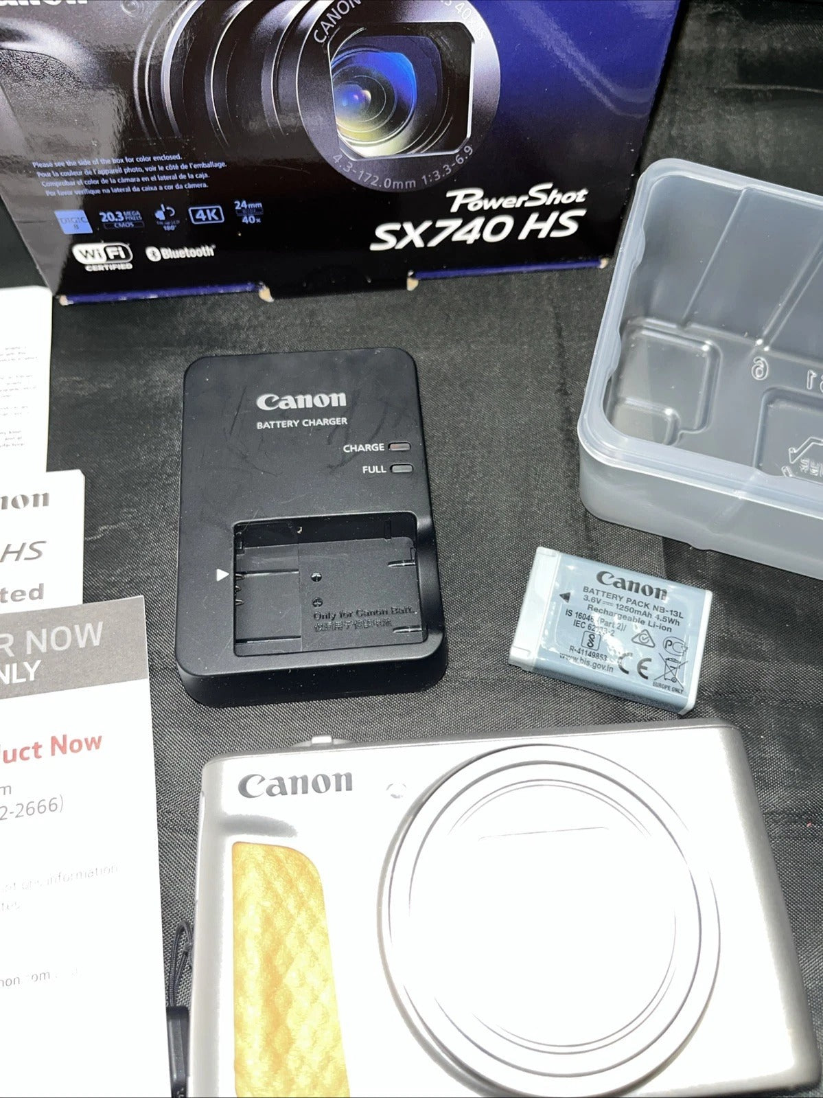 Canon PowerShot SX740 HS 20.3MP Digital Camera – Silver (MINT)