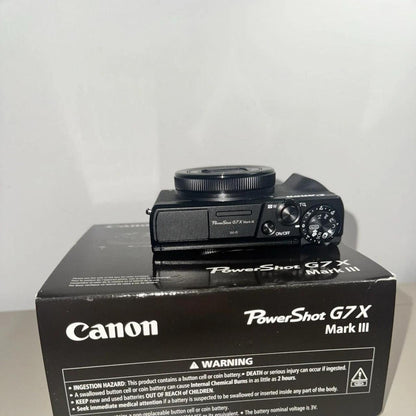Canon PowerShot G7 X Mark III Black 20.1MP 4K