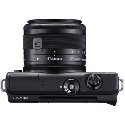 Canon EOS M200 Mirrorless Digital Camera + 15-45mm Lens - Black