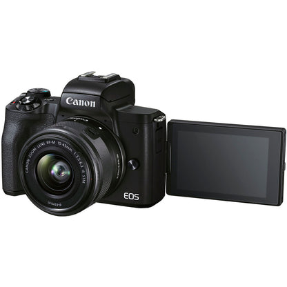 Canon EOS M50 Mark II Mirrorless Digital Camera + 15-45mm Lens - Black