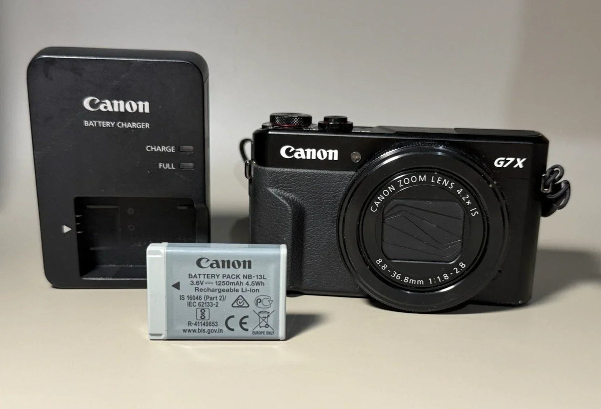 Canon PowerShot G7x Mark II 20.1MP Digital Camera 4.2x Optical Zoom Black 90%New