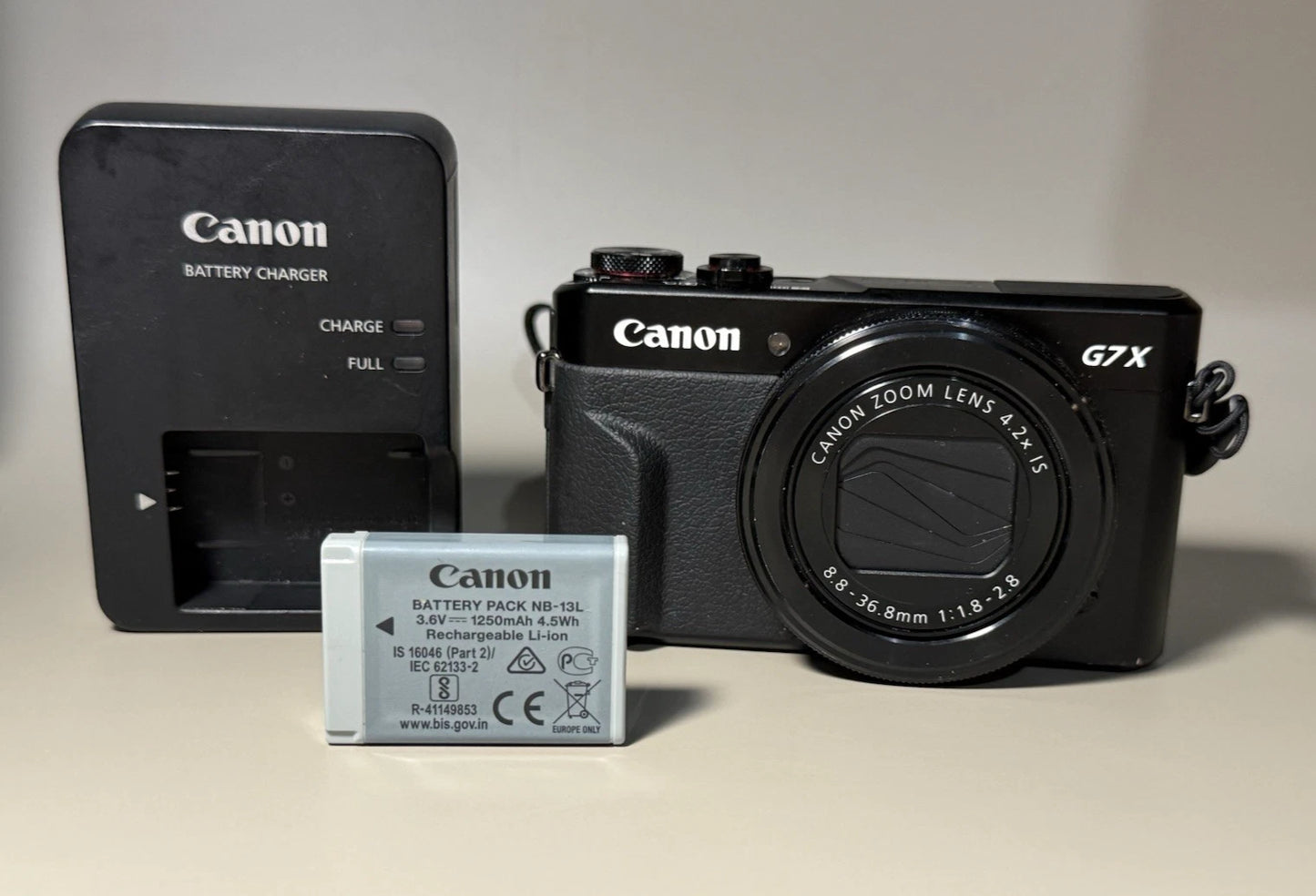 Canon PowerShot G7x Mark II 20.1MP Digital Camera 4.2x Optical Zoom Black 90%New