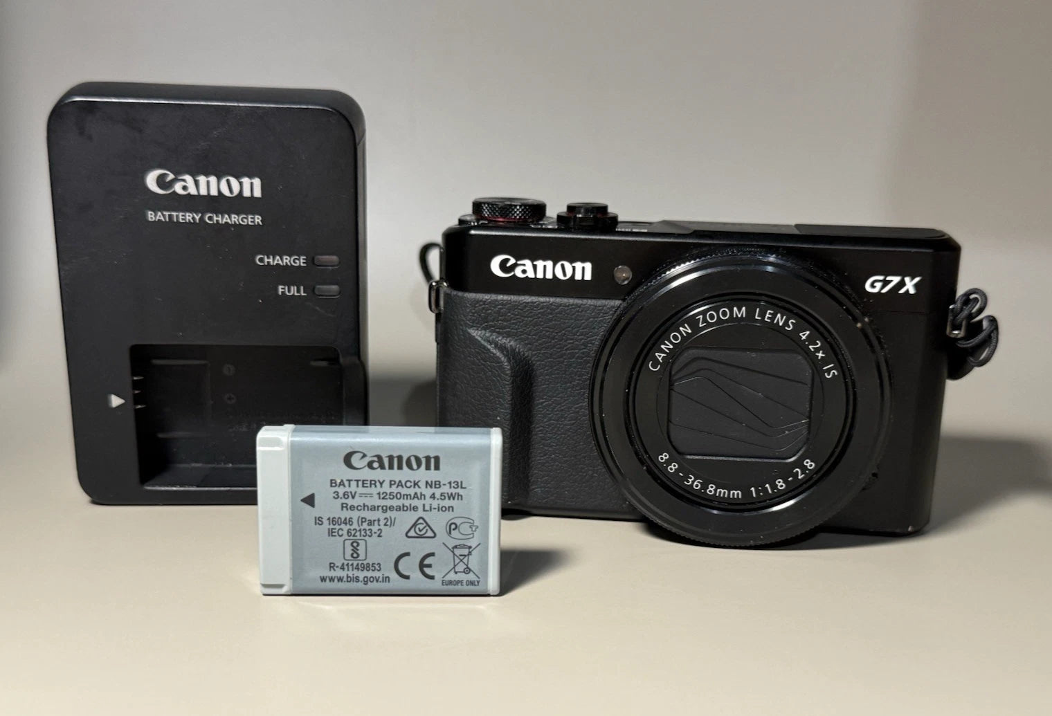 Canon PowerShot G7x Mark II 20.1MP Digital Camera 4.2x Optical Zoom Black 90%New