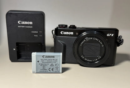 Canon PowerShot G7x Mark II 20.1MP Digital Camera 4.2x Optical Zoom Black 90%New