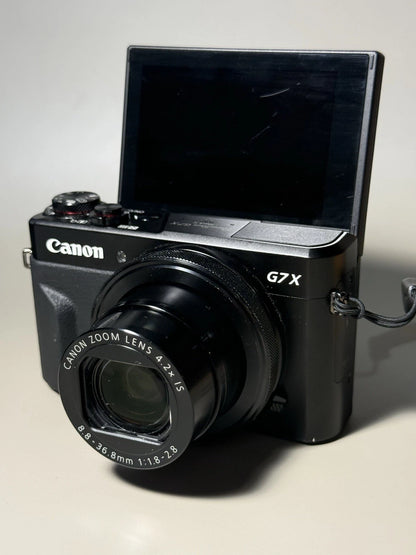 Canon PowerShot G7x Mark II 20.1MP Digital Camera 4.2x Optical Zoom Black 90%New