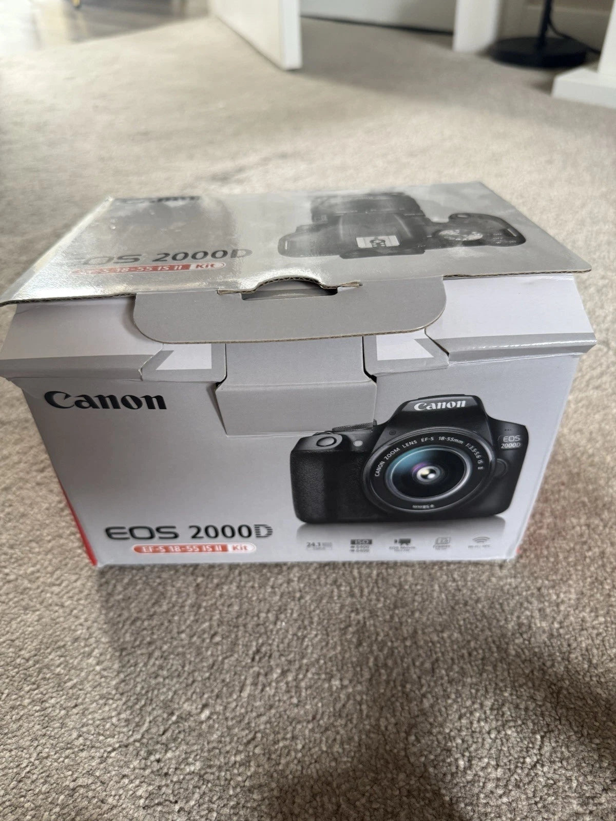 Canon EOS 2000D Digital SLR Camera 24.1MP EF-S 18-55mm IS II Kit Black