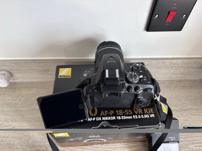 Nikon D5300 24.2MP Digital SLR Camera - Black (AF-P DX VR 18-55mm Lens) Bag