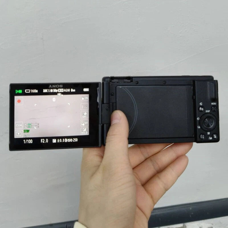 Sony ZV-1F 20.1MP 4K f/2 Vlogging Compact Digital Camera - Black &amp; English