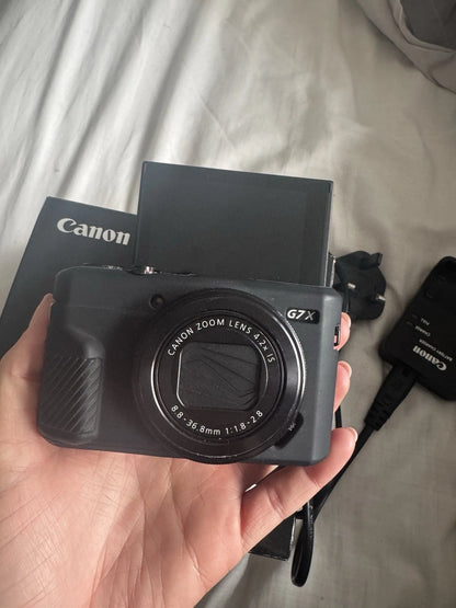 Canon PowerShot G7 X Mark III 20.1MP Digital Camera Black – 4K Compact Camera for Creators