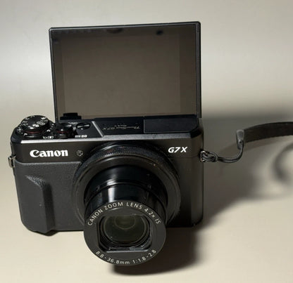 Canon PowerShot G7x Mark II 20.1MP Digital Camera 4.2x Optical Zoom Black 90%New