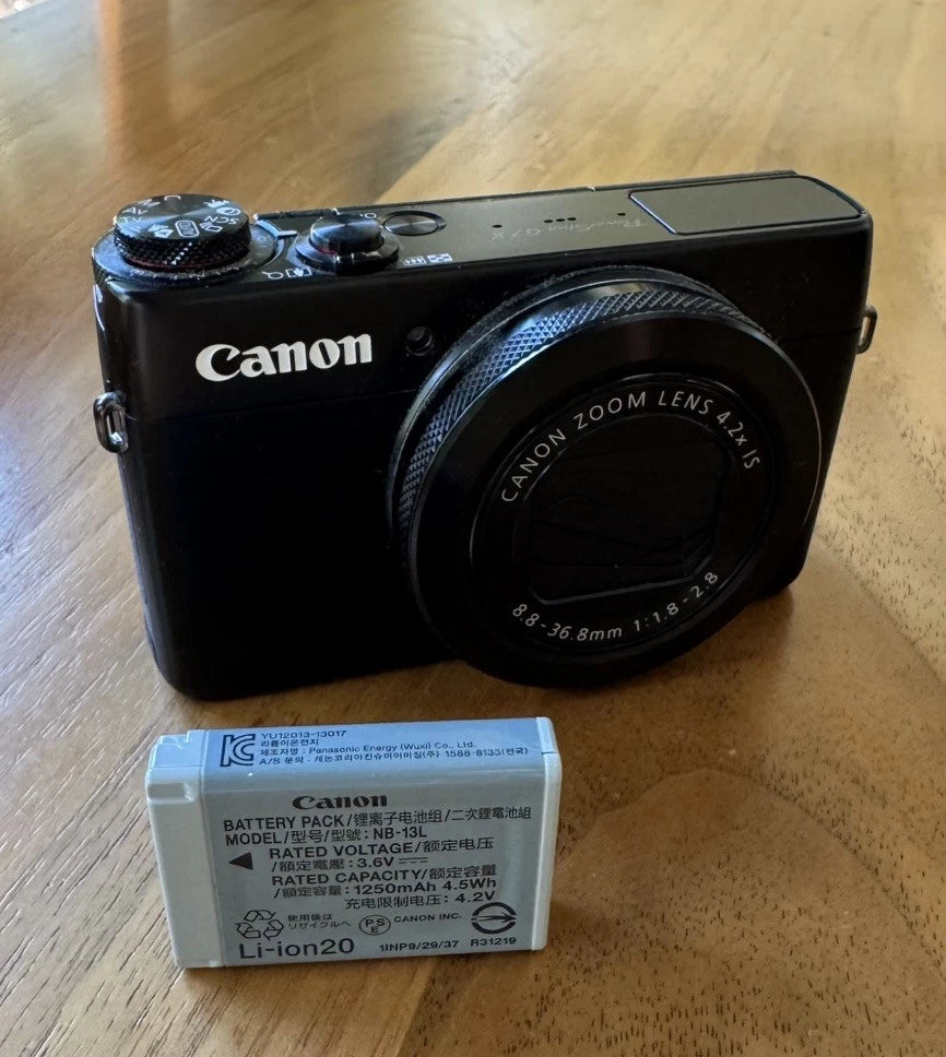 [USA] Canon PowerShot G7 X Mark I - p20.2MP Digital Camera - ONLY USED TWICE