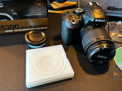 Nikon D5300 DSLR Camera with AF-P 18-55mm VR Lens, Original Package - 8175 shot