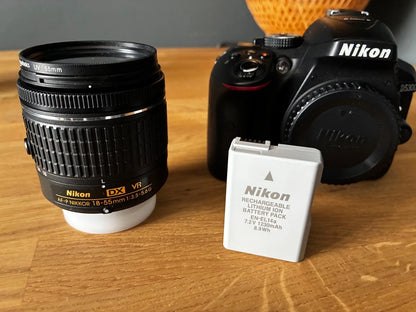 Nikon D5300 DSLR Camera with AF-P 18-55mm VR Lens, Original Package - 8175 shot