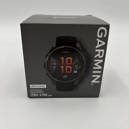 Garmin Fenix 8 Pro AMOLED 47mm Watch Sapphire - Wi-Fi and Bluetooth New Open Box