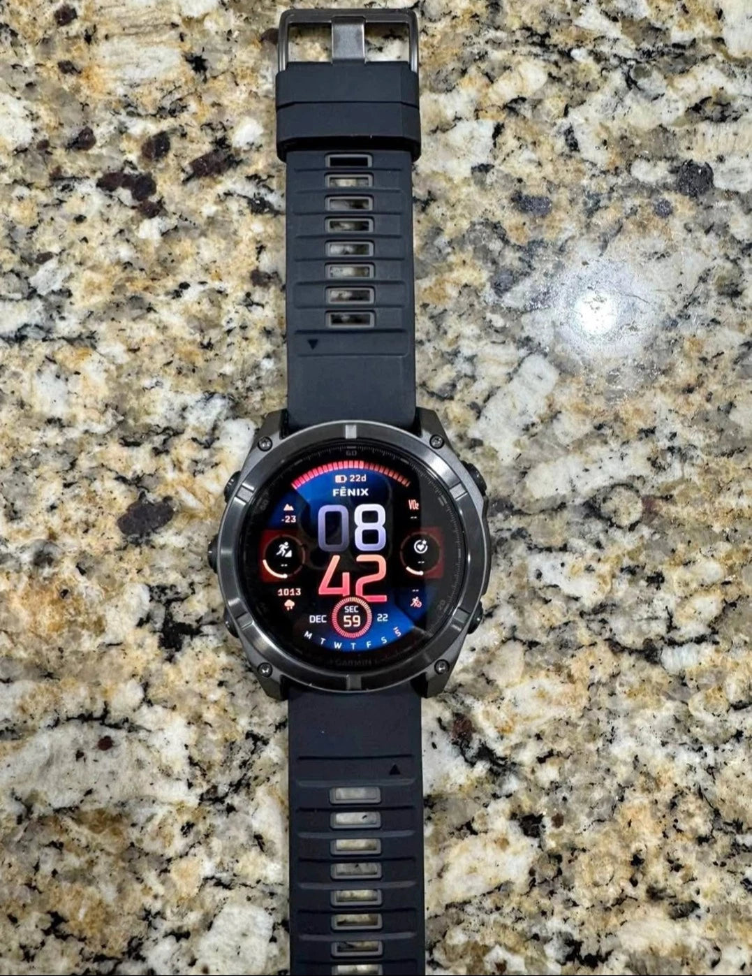 Garmin fēnix 8 51mm AMOLED GPS Smartwatch Black Titanium Sapphire CarbonGrayband