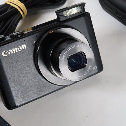 Canon PowerShot S110 12.1 MP Digital Camera Black with Case and SD Card - Excellent Condition